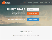 Tablet Screenshot of ftopia.com